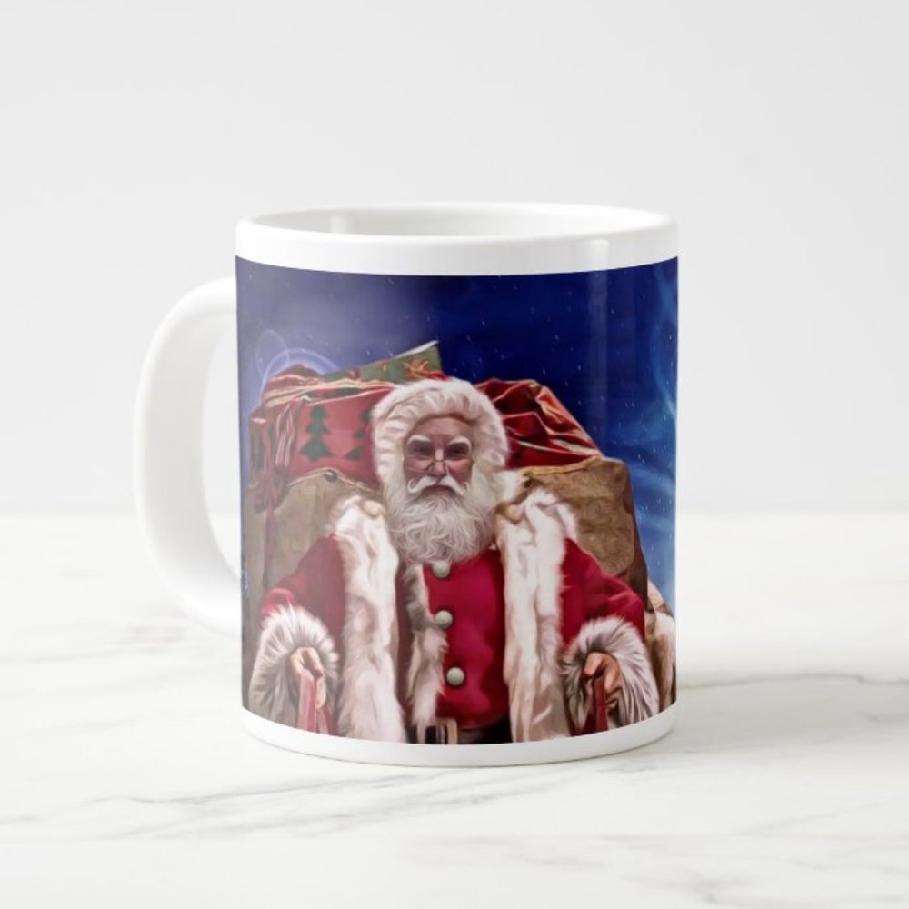 15 oz. Santa's Big Ride Mug - Hand-Designed by Santa